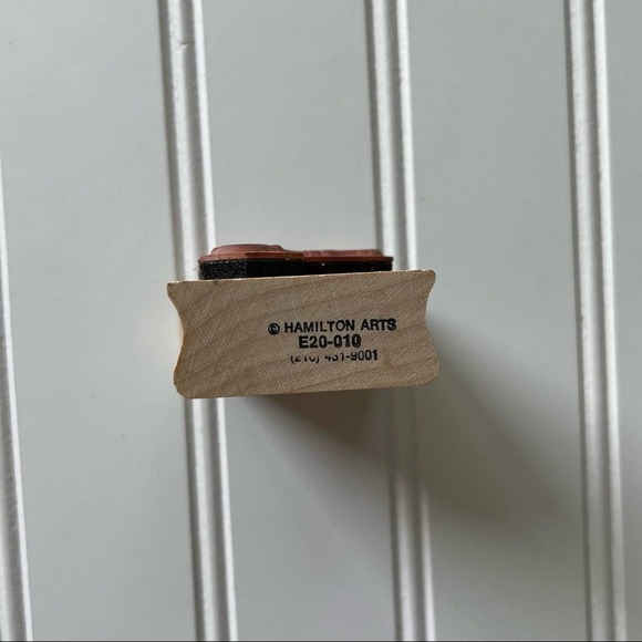 Vintage Wood Block Rubber Stamp Hamilton Arts Submarine Nautical Boat - Picture 3 of 6